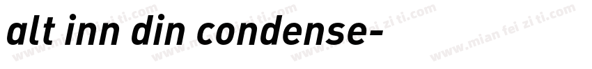 alt inn din condense字体转换
